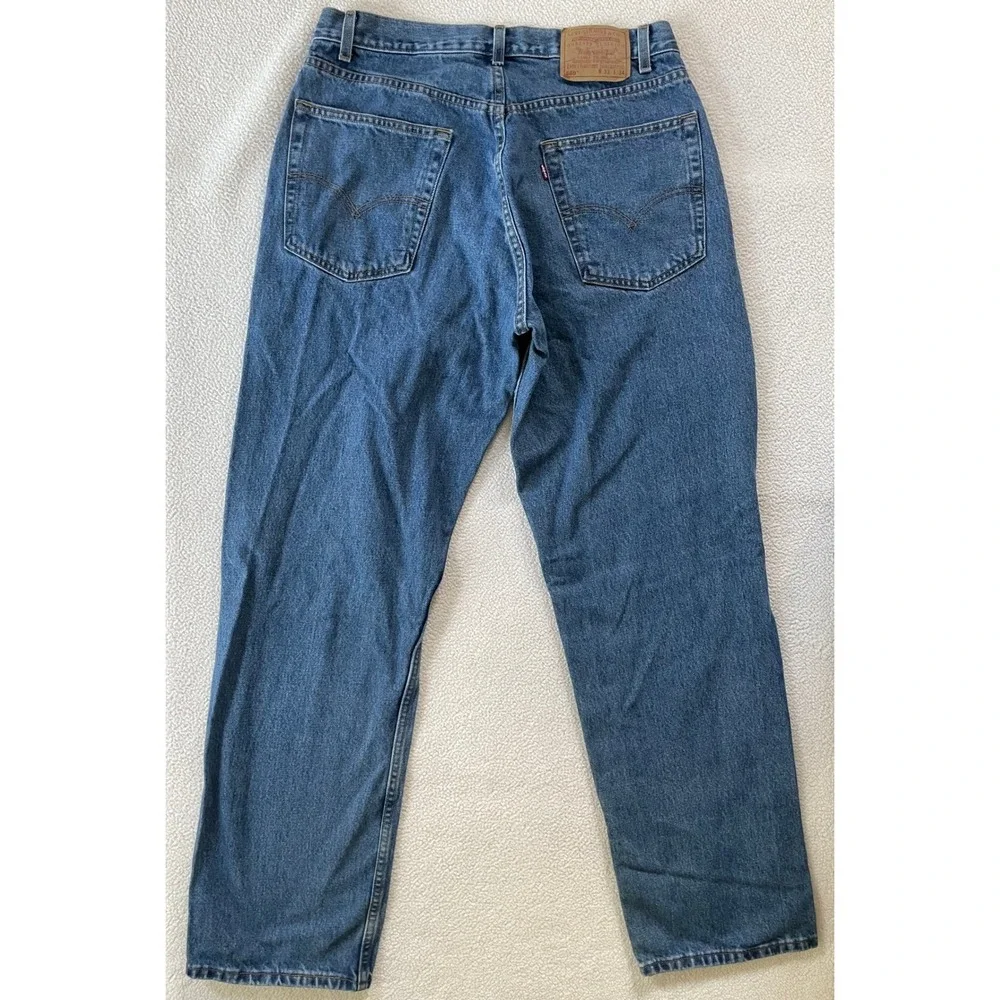 Levi's Mens 33x34 Loose Straight Fit Jeans Blue 569 Medium Wash 90s Vintage
